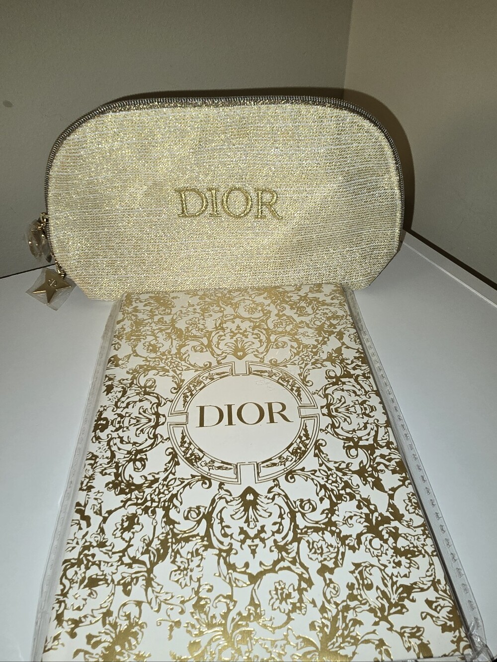 Dior Notebook And Makeup Pouch Set